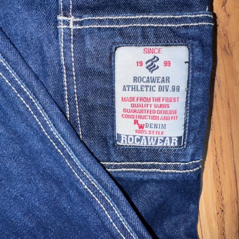 Rocawear vtg Mens Baggy Carpenter Jeans Denim Size 42x34 Y2K Hip Hop‎ Streetwear